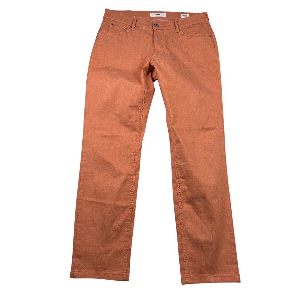 Brax Pants Mens 34x30 Chuck Modern Hi-Flex Peach Stretch Cotton 5-Pocket Chino